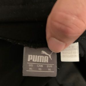 Puma women’s size XL black and gold leggings